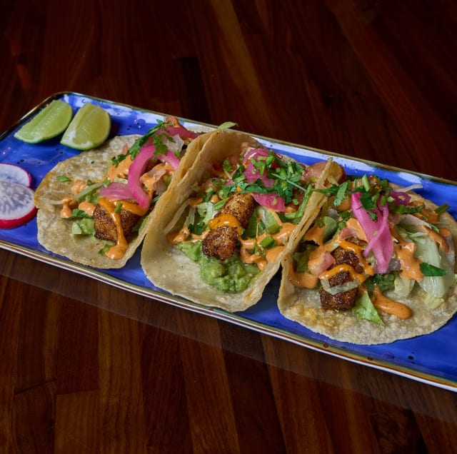 Blackened Catfish Tacos.