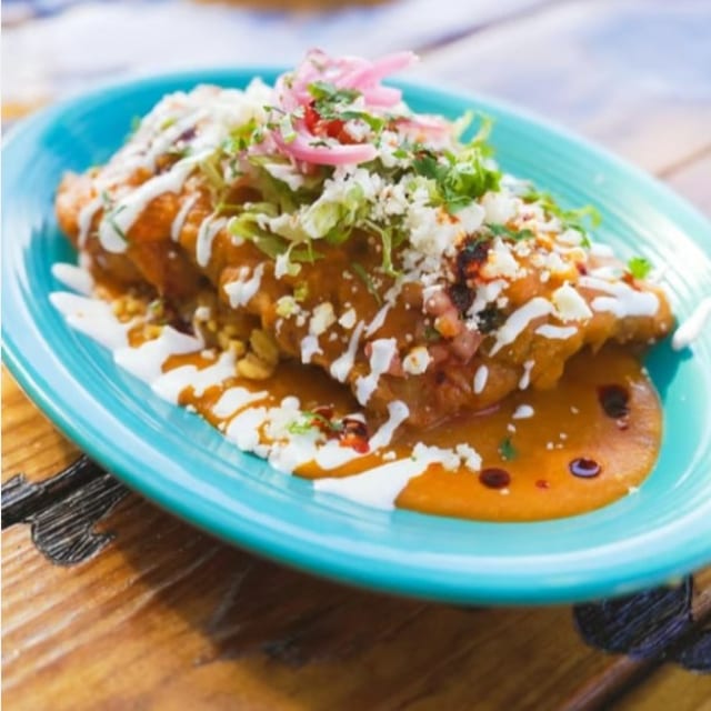 Shrimp Enchiladas.